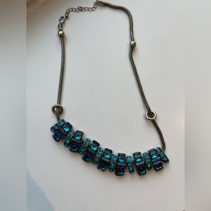 Forever 21 Blue Jewel Necklace